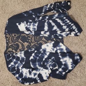 INC Tie Dye Lightweight Blazer